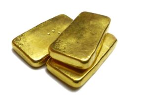 Gold ingots bars