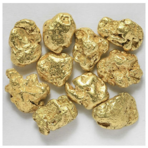 Raw gold from Africa