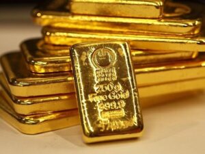 Pure gold bars