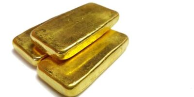Raw unrefined gold bars