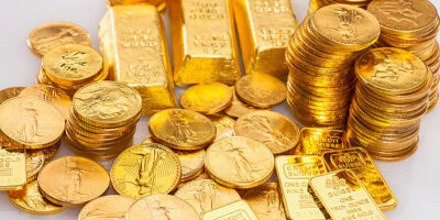 Gold bullion Bars and Coins