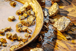 Gold nuggets from Africa