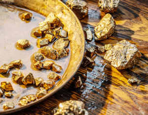 Gold nuggets from Africa