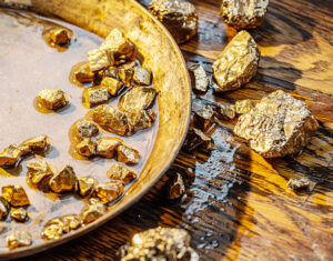 Gold nuggets from Africa