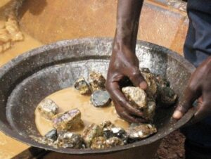 Gold from local-miners Congo