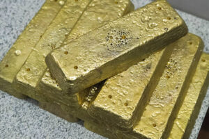 Raw gold from Mali